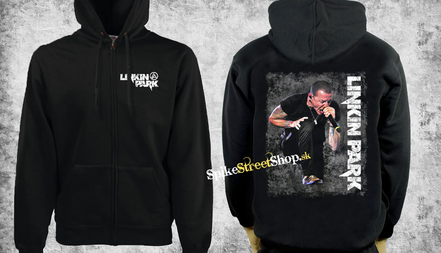 LINKIN PARK - Chester Bennington - čierna pánska mikina na zips