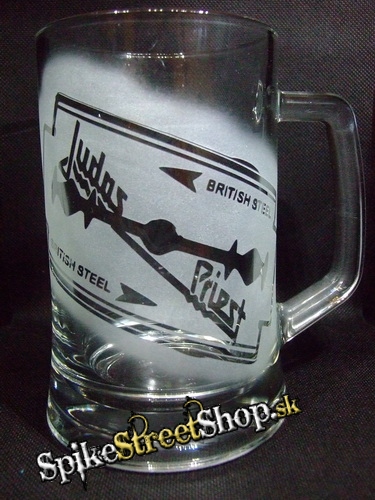 Sklenený krígel JUDAS PRIEST - British Steel