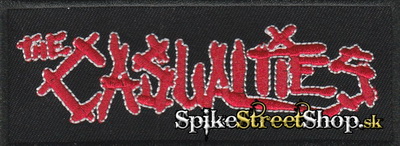 CASUALTIES - Red & Black Logo - nažehlovacia nášivka