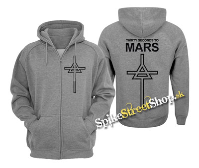 30 SECONDS TO MARS - Monolith - šedá pánska mikina na zips