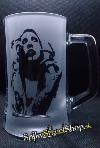 Sklenený krígel MARILYN MANSON - Portrait