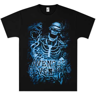 AVENGED SEVENFOLD - Chained Skeleton - čierne pánske tričko