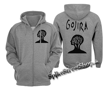 GOJIRA - Crest - šedá pánska mikina na zips