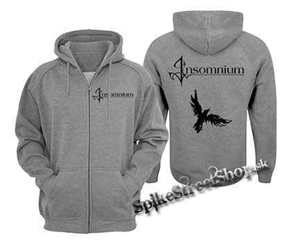 INSOMNIUM - Bird - šedá pánska mikina na zips