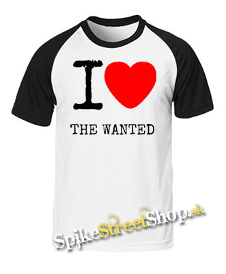 I LOVE THE WANTED - dvojfarebné pánske tričko