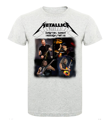 METALLICA - European Summer Vacation - sivé pánske tričko