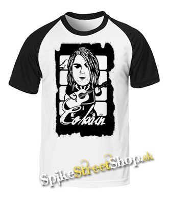 KURT COBAIN - Guitar - dvojfarebné pánske tričko