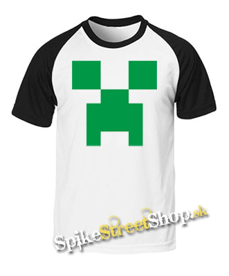 MINECRAFT - Green Creeper - dvojfarebné pánske tričko