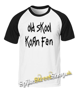 OLD SKOOL KORN FAN - dvojfarebné pánske tričko