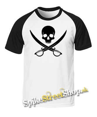 PIRATE SKULL - dvojfarebné pánske tričko