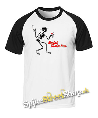 SOCIAL DISTORTION - Crest - dvojfarebné pánske tričko