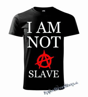 I AM NOT A SLAVE - čierne detské tričko
