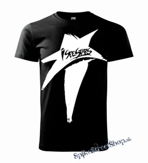 I SEE STARS - White Star - čierne detské tričko