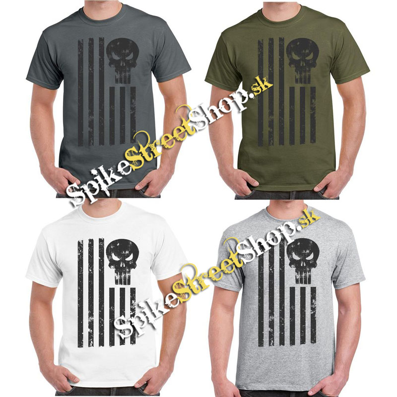 LEBKA - PUNISHER AMERICAN v SpikeStreetShope - čierne detské tričko