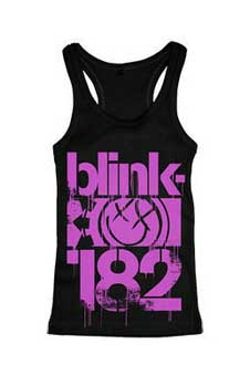 BLINK 182 - 3 Bars Girls Racerback Vest - čierne dámske tričko