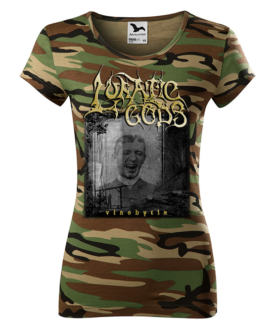 LUNATIC GODS - Vlnobytie - maskáčové dámske tričko
