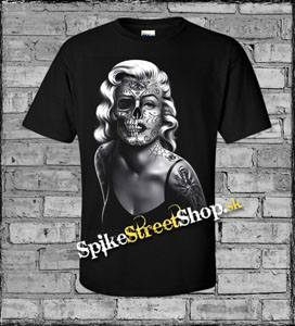 MARILYN MONROE - Rockabilly Rebel - čierne detské tričko