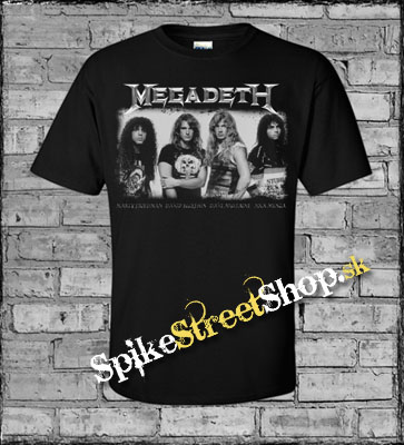 MEGADETH - Youthanasia BW Portrait - čierne detské tričko