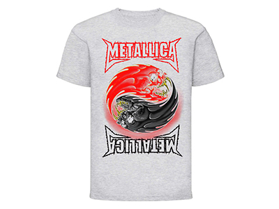 METALLICA - Jing-Jang - šedé detské tričko