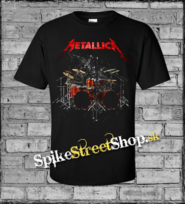 METALLICA - Lars Drum Kit - čierne detské tričko