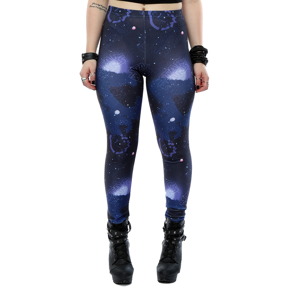 STAR WARS - The Force Awakens Galaxy Pattern - elastické dámske legíny