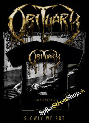 OBITUARY - Slowly We Rot Gold Edition - čierne detské tričko