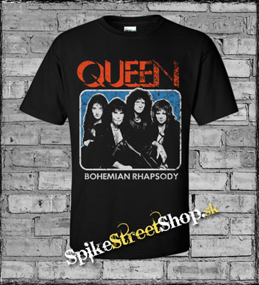 QUEEN - Bohemian Rhapsody - čierne detské tričko