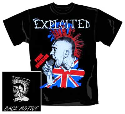 EXPLOITED - Punk Invasion Flag - čierne pánske tričko