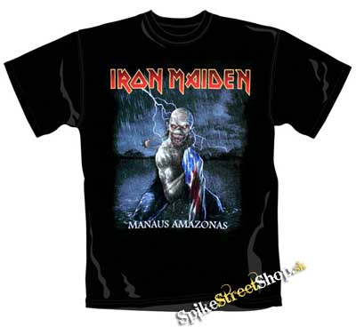 IRON MAIDEN - Manaus Amazonas - čierne pánske tričko