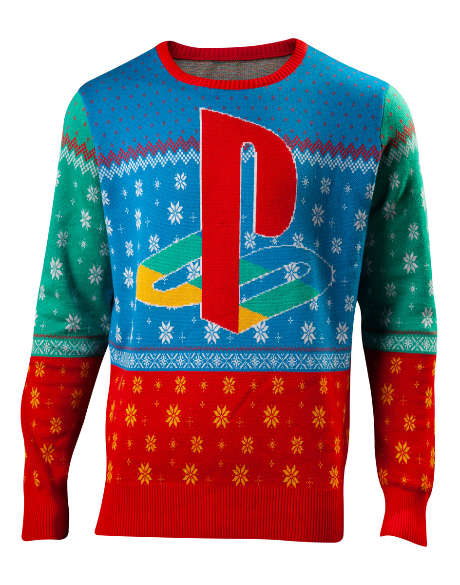 PLAYSTATION - Tokio Knitted Christmas Sweater - pánsky sveter