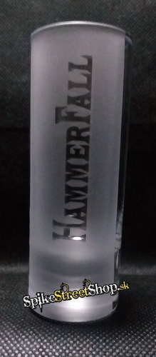 Sklenený poldecák HAMMERFALL - Logo
