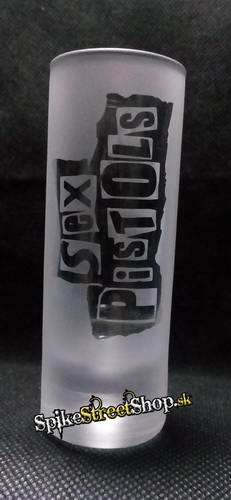 Sklenený poldecák SEX PISTOLS - Logo