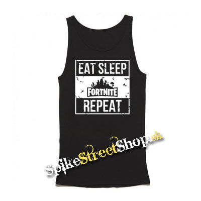 FORTNITE - Eat, Sleep, Repeat - Mens Vest Tank Top - čierne