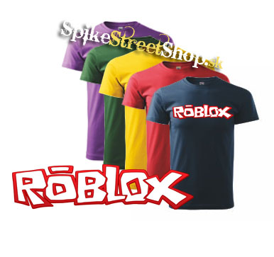 ROBLOX - Logo Red White - farebné pánske tričko