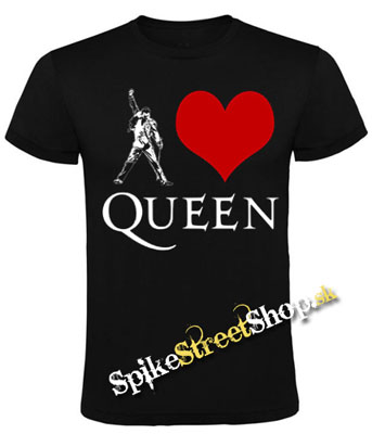 I LOVE QUEEN - čierne detské tričko