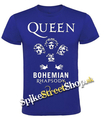 QUEEN - Bohemian Rhapsody - detské tričko vo farbe kráľovská modrá
