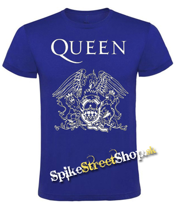 QUEEN - Logo - detské tričko vo farbe kráľovská modrá