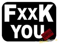 Podložka pod myš FUCK YOU - PARENTAL ADVISORY