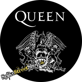 QUEEN - Logo - čierny odznak