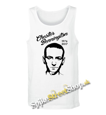 CHESTER BENNINGTON - Portrait Years - Mens Vest Tank Top - biele