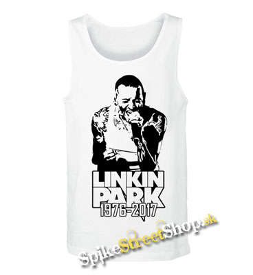 LINKIN PARK - Chester 1976-2017 - Mens Vest Tank Top - biele