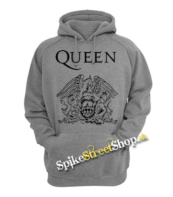 QUEEN - Logo - šedá pánska mikina