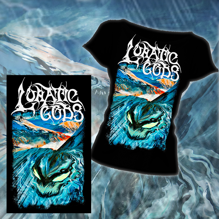 LUNATIC GODS - Čiernohlav & Classic Logo - dámske tričko