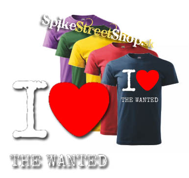 I LOVE THE WANTED - farebné detské tričko