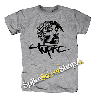 2 PAC - Portrait - sivé pánske tričko