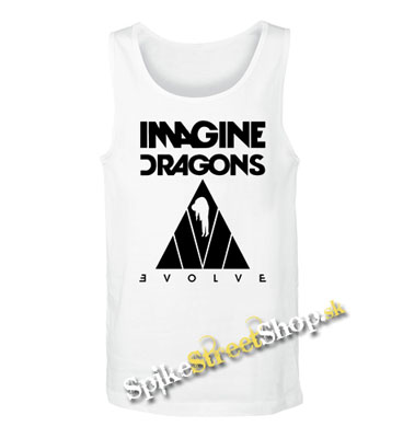 IMAGINE DRAGONS - Evolve Triangle Black - Mens Vest Tank Top - biele