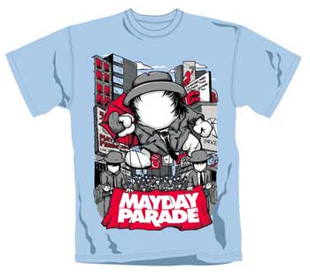 MAYDAY PARADE - Marshmallow - modré pánske tričko