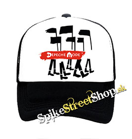 DEPECHE MODE - Spirit Cover - čiernobiela sieťkovaná šiltovka model "Trucker"