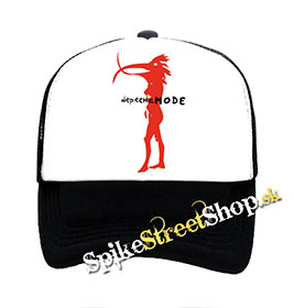 DEPECHE MODE - Walking In My...- čiernobiela sieťkovaná šiltovka model "Trucker"