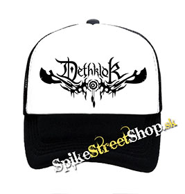 DETHKLOK - Logo - čiernobiela sieťkovaná šiltovka model "Trucker"